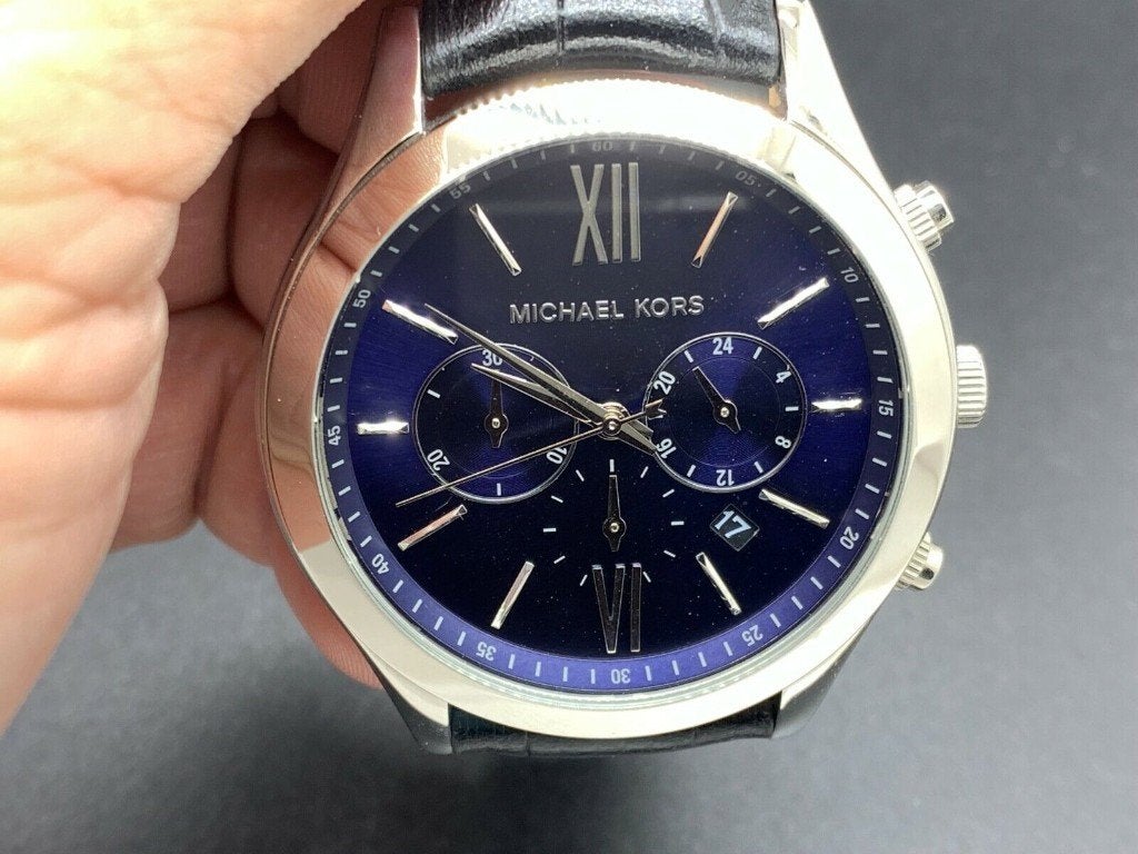 Nieuw Michael Kors MK-8307 t.w.v €245 -, heren horloge, Zwart, Nieuw, Ophalen of Verzenden, Waterdicht