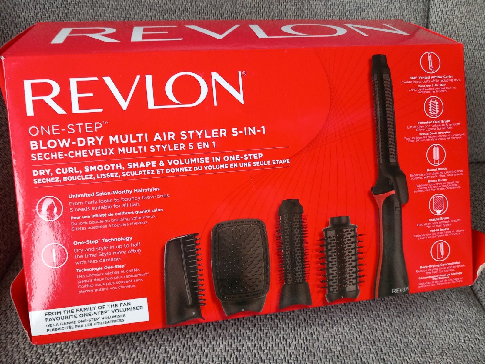 Revlon One-Step Multi Air Styler 5-in-1, Ophalen of Verzenden, Zo goed als nieuw, Föhn of Haardroger