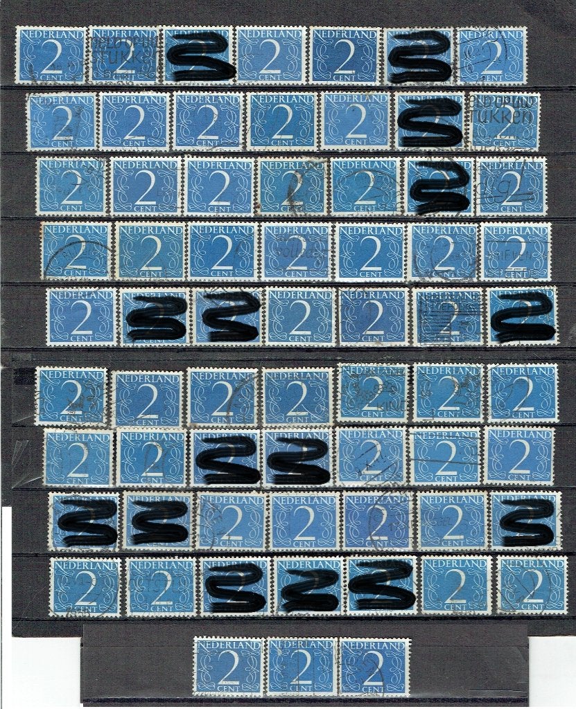 Nederland 1946 nr. 461 Cijfer 51x  O.a. plaatfouten!, Verzenden, Gestempeld, Overige thema's