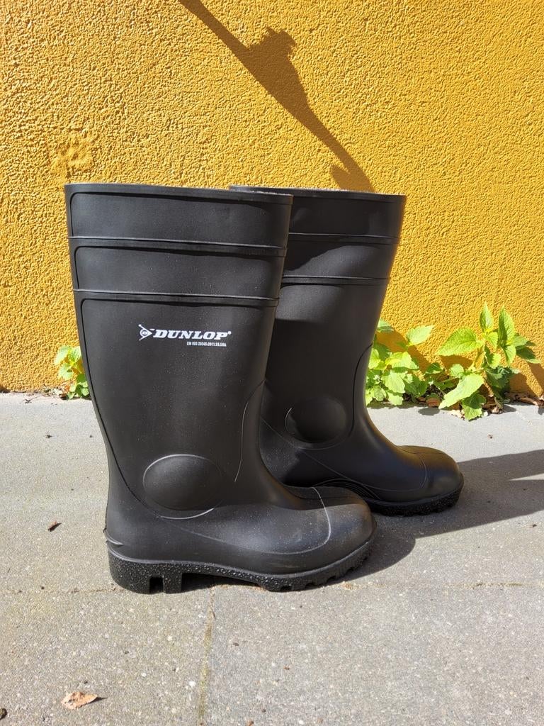 Nieuwe Dunlop werklaarzen met stalen neuzen, maat 39, zwart, Ophalen of Verzenden, Nieuw
