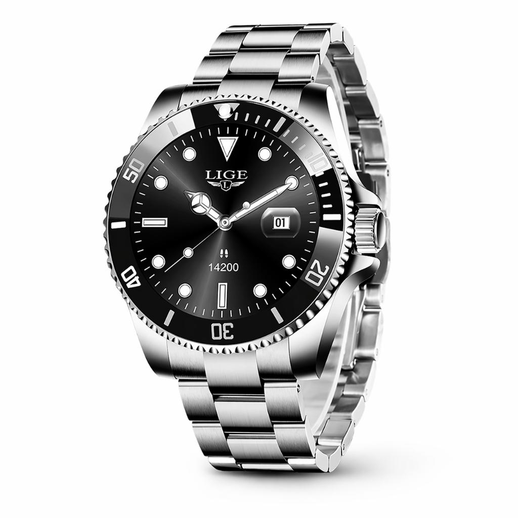 LIGE Smartwatch Heren 2026  | Sporthorloge Fitness Tracker, Lige, 2552 144, Zwart, Nieuw