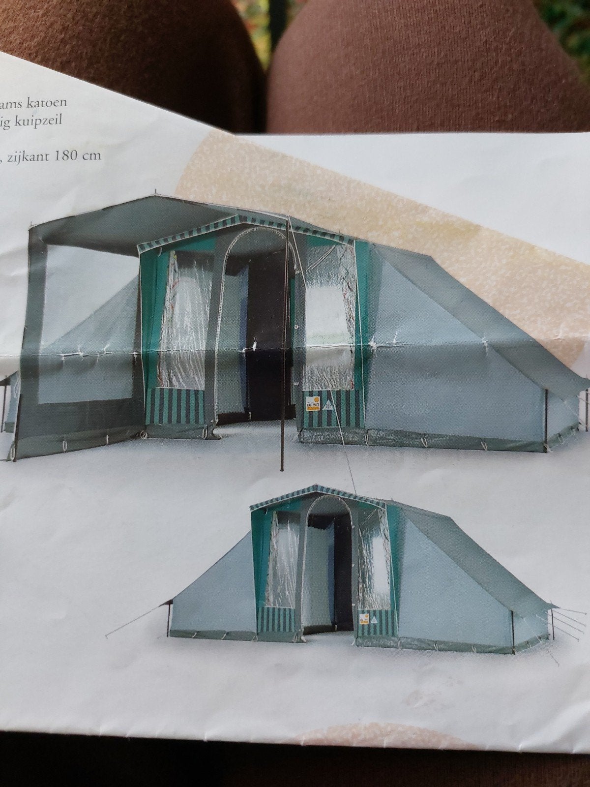 4 persoons de wit tent, Caravans en Kamperen, Ophalen, Gebruikt, Tot en met 4