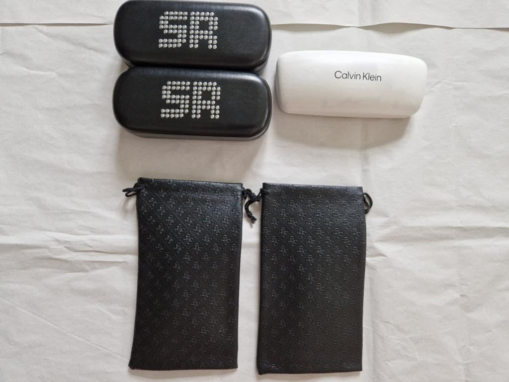 Brillendoos. Guess. Sonia Rykiel. Calvin Klein. Nieuw., Overige merken, Zonnebril, Zwart, Nieuw
