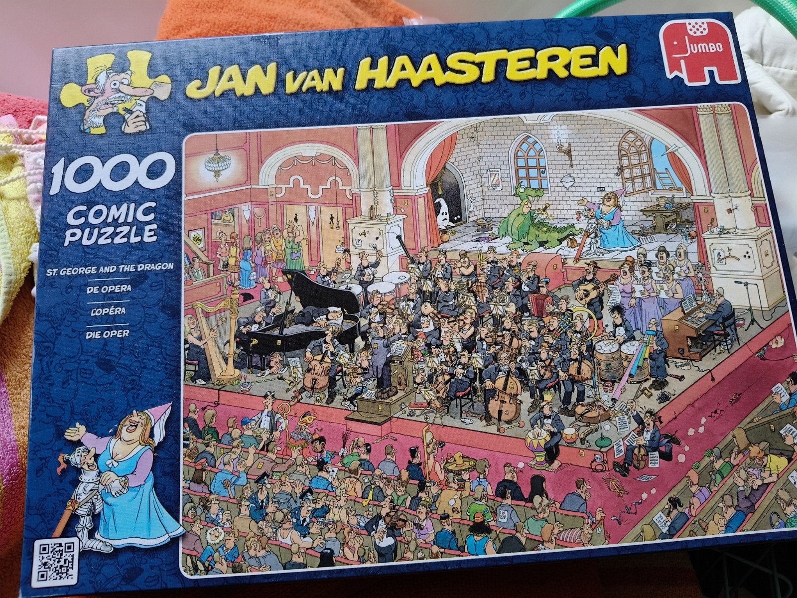 Jan van Haasteren 1000 stukjes - De Opera, Ophalen of Verzenden, 500 t/m 1500 stukjes, Gebruikt, Legpuzzel