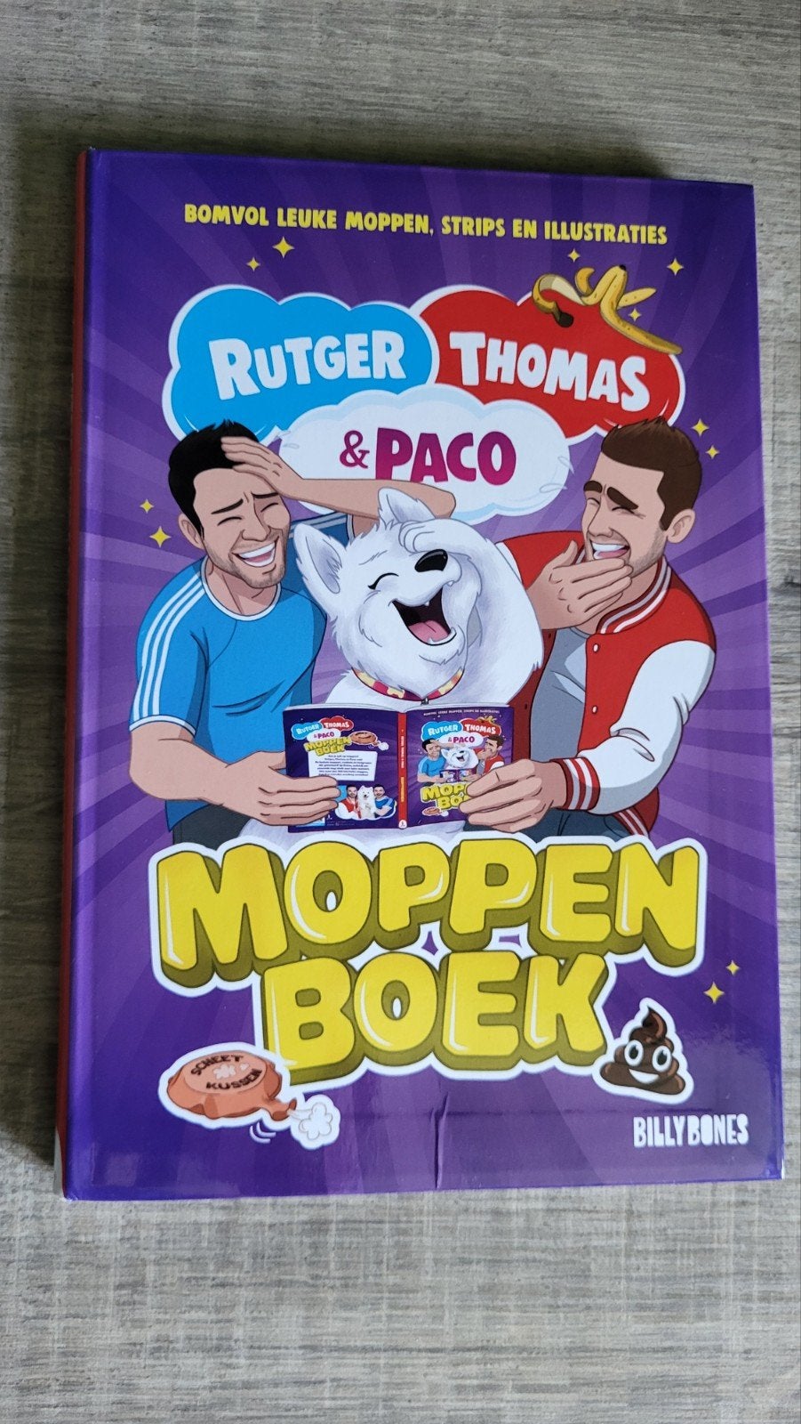 Rutger, Thomas & Paco Moppenboek - Bomvol Leuke Moppen, Ophalen of Verzenden