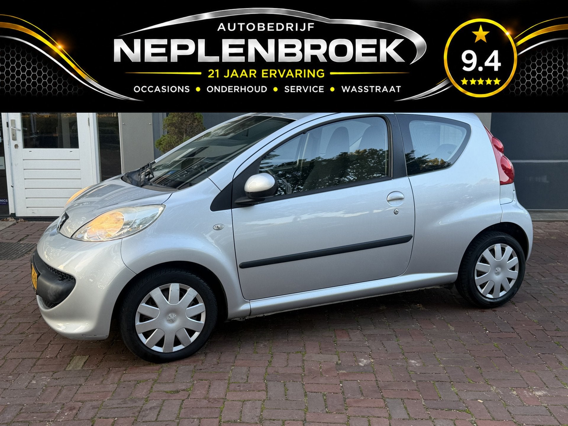 Peugeot 107 1.0-12V XS Automaat Bj 2006 Km 94.000 Nap 2e eig, Dealer onderhouden, Stof, Gebruikt, 68 pk