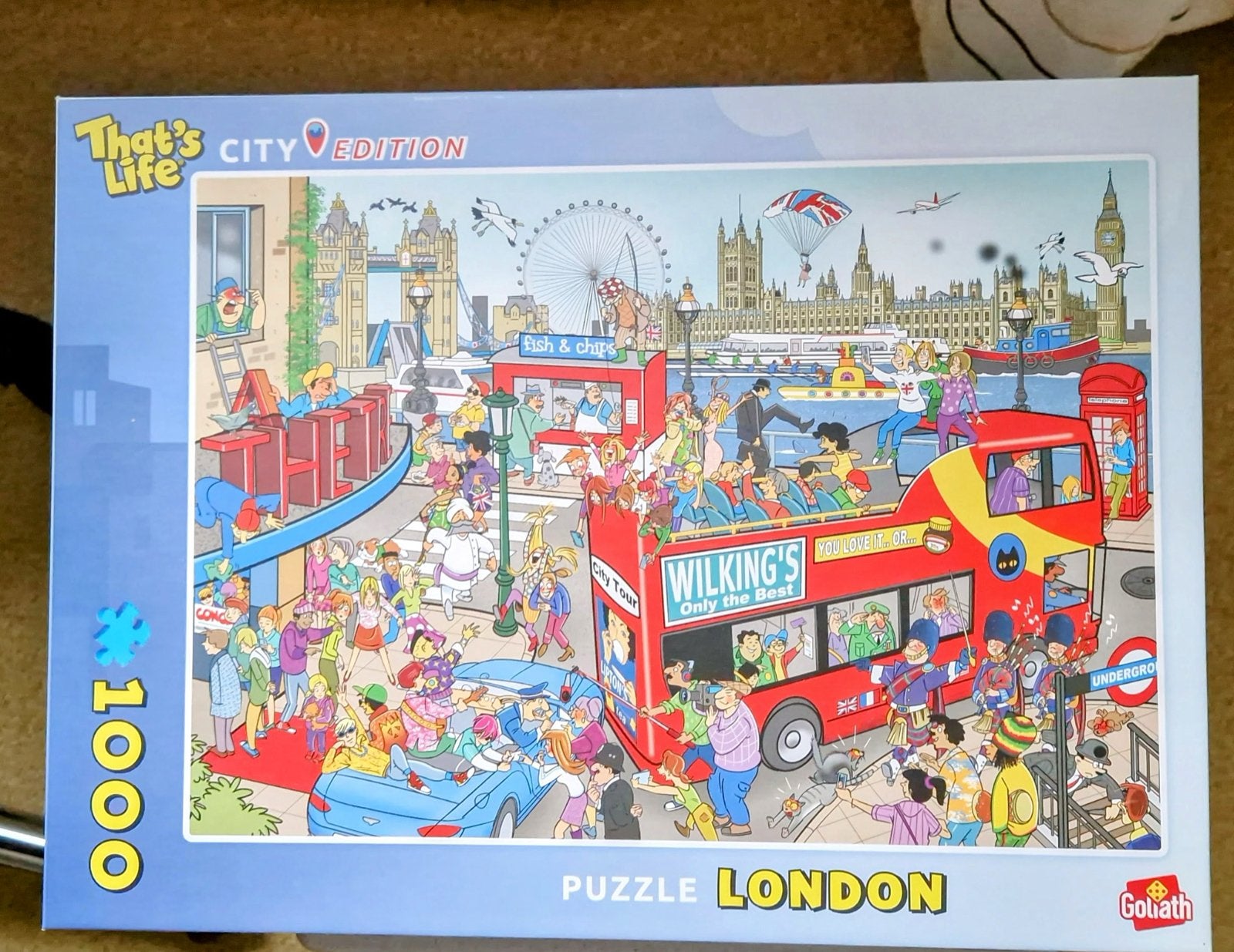 Goliath That's Life City Edition London Puzzel 1000 stukjes, Ophalen, 500 t/m 1500 stukjes, Zo goed als nieuw, Legpuzzel