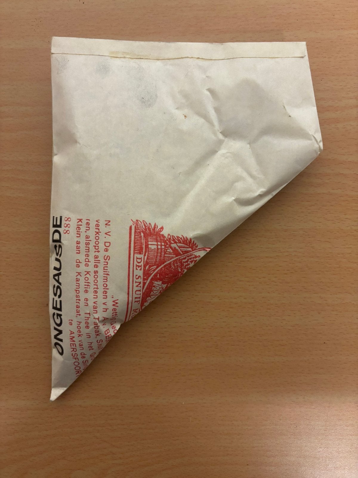 Oude snuiftabak verpakking de snuifmolen, Verzamelen, Ophalen of Verzenden, Zo goed als nieuw