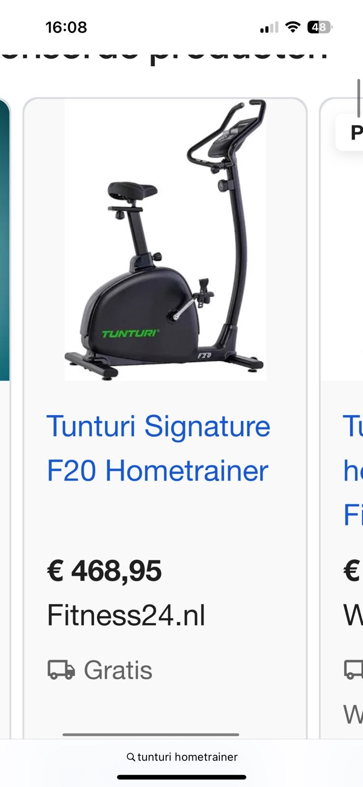 Zgan hometrainer, Sport en Fitness, Ophalen, Zo goed als nieuw, Hometrainer