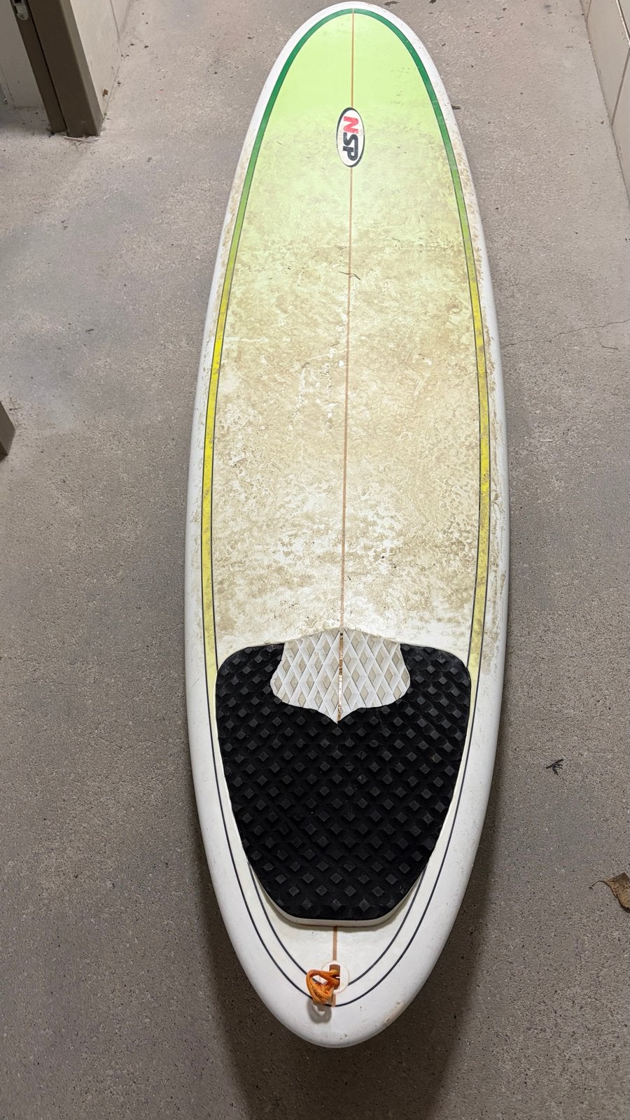 NSP Funboard 7'6" Surfboard - Ideaal voor beginners, Watersport en Boten, Golfsurfen, Ophalen, Gebruikt, Funboard, Met vinnen