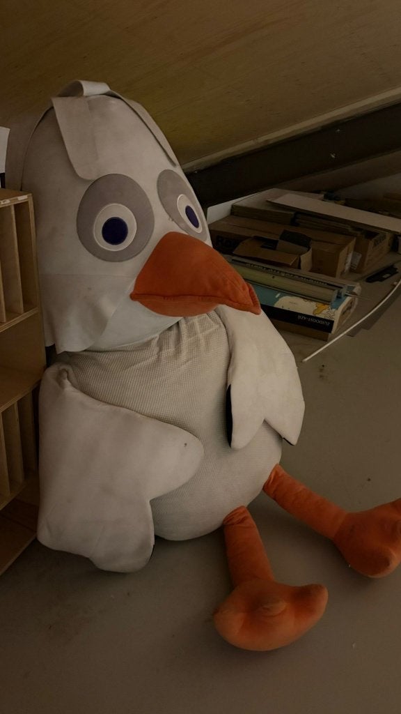 Mejuffrouw Ooievaar mega kuffel gratis af te halen, Ophalen, Gebruikt, Overige merken, Overige karakters