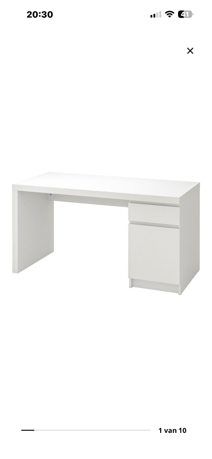Ikea malm bureau percecte staat, Ophalen of Verzenden, Zo goed als nieuw