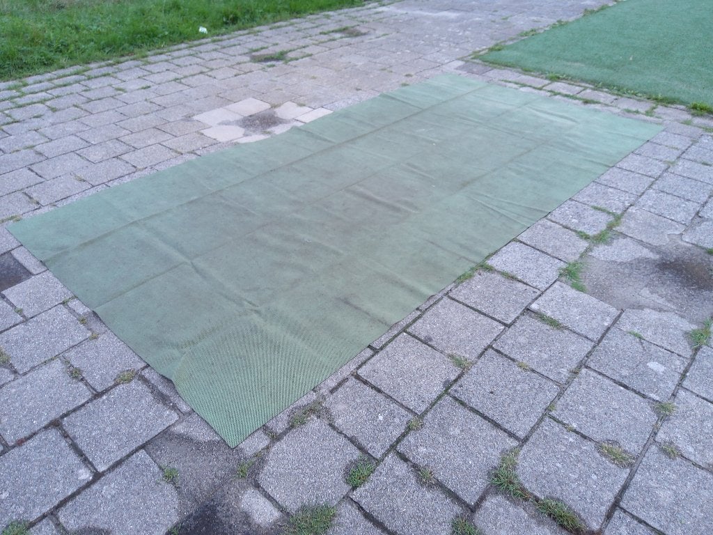 tenttapijt groen 196x390cm, Ophalen of Verzenden, Gebruikt