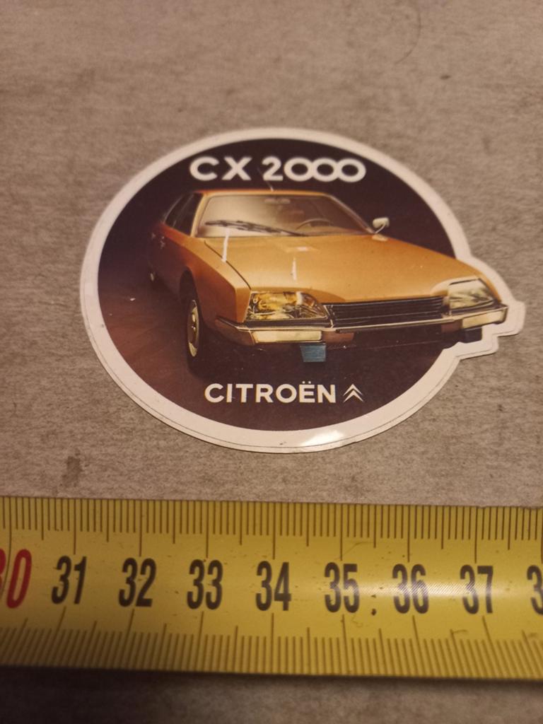 Cx 2000 citroen, Verzamelen, Stickers, Ophalen of Verzenden, Zo goed als nieuw