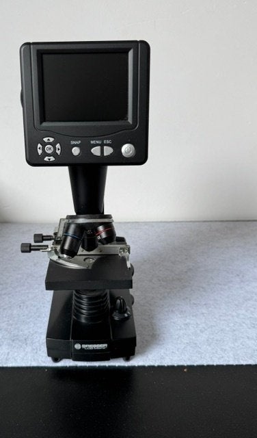 Bresser LCD-microscoop 3,5" – 50x-2000x  5MP NIEUWSTAAT, Audio, Tv en Foto, Ophalen of Verzenden, Zo goed als nieuw, 1000x of meer