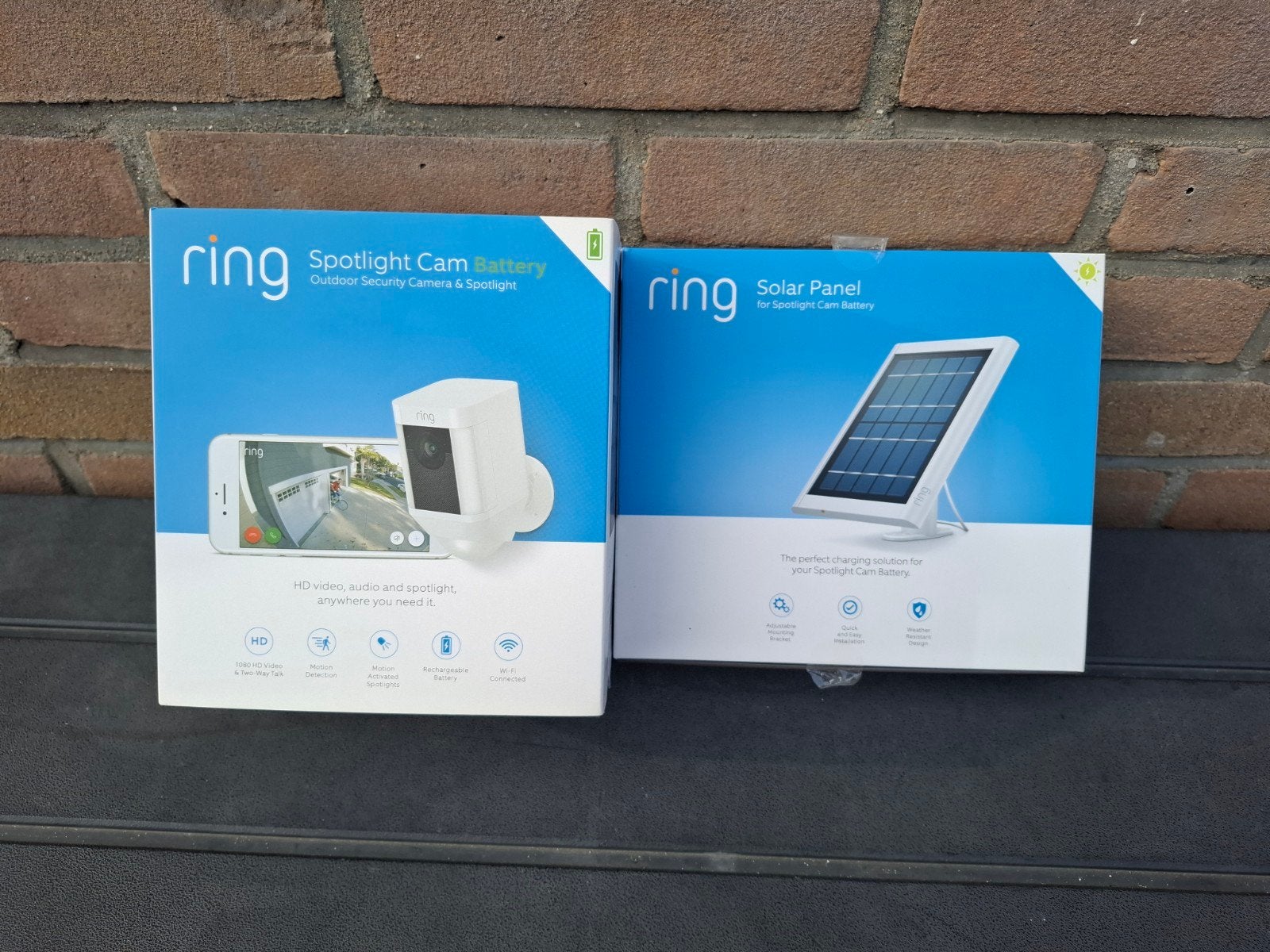 Ring buiten of binnen camera en zonnenpanelen, Ophalen of Verzenden