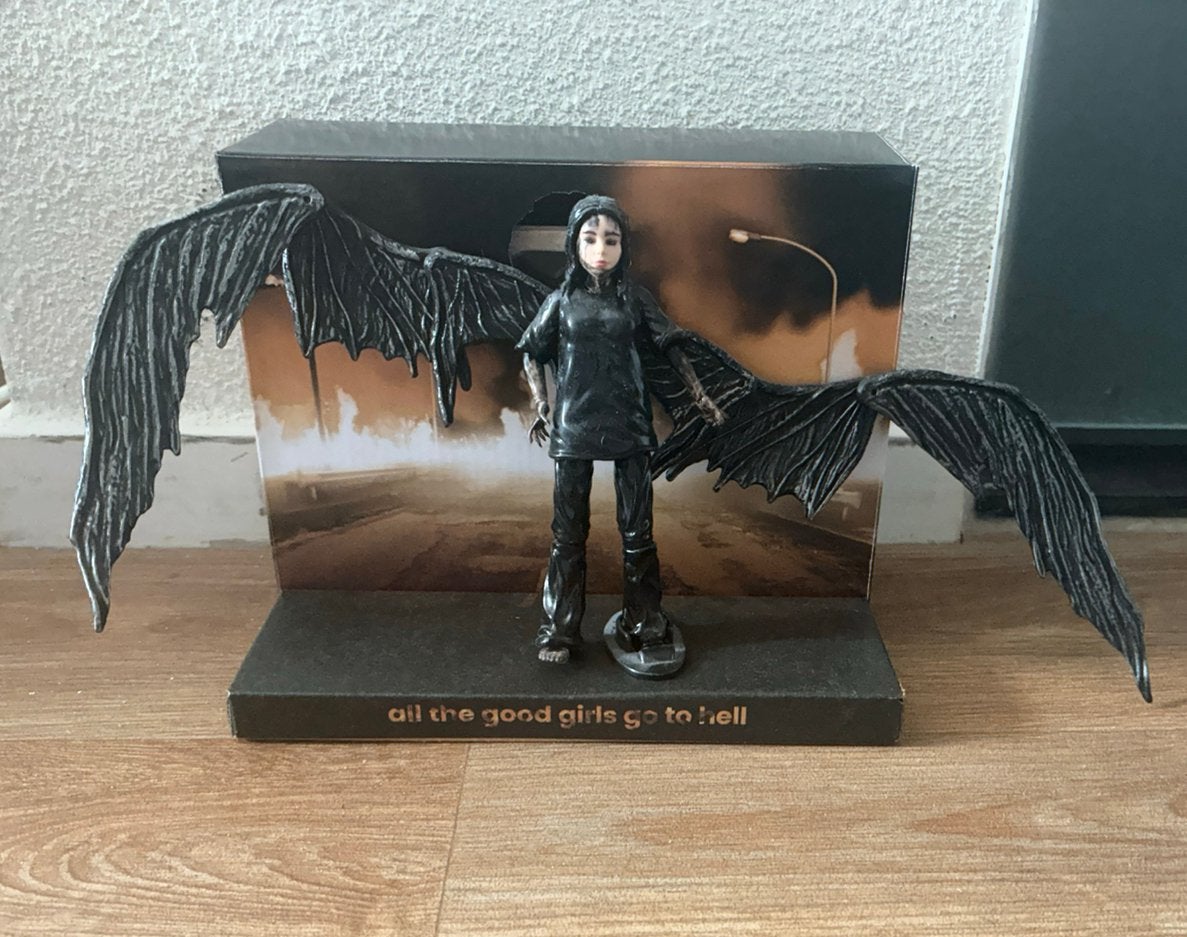 Billie Eilish beeldje, Ophalen, Zo goed als nieuw, Pop, Beeldje of Miniatuur