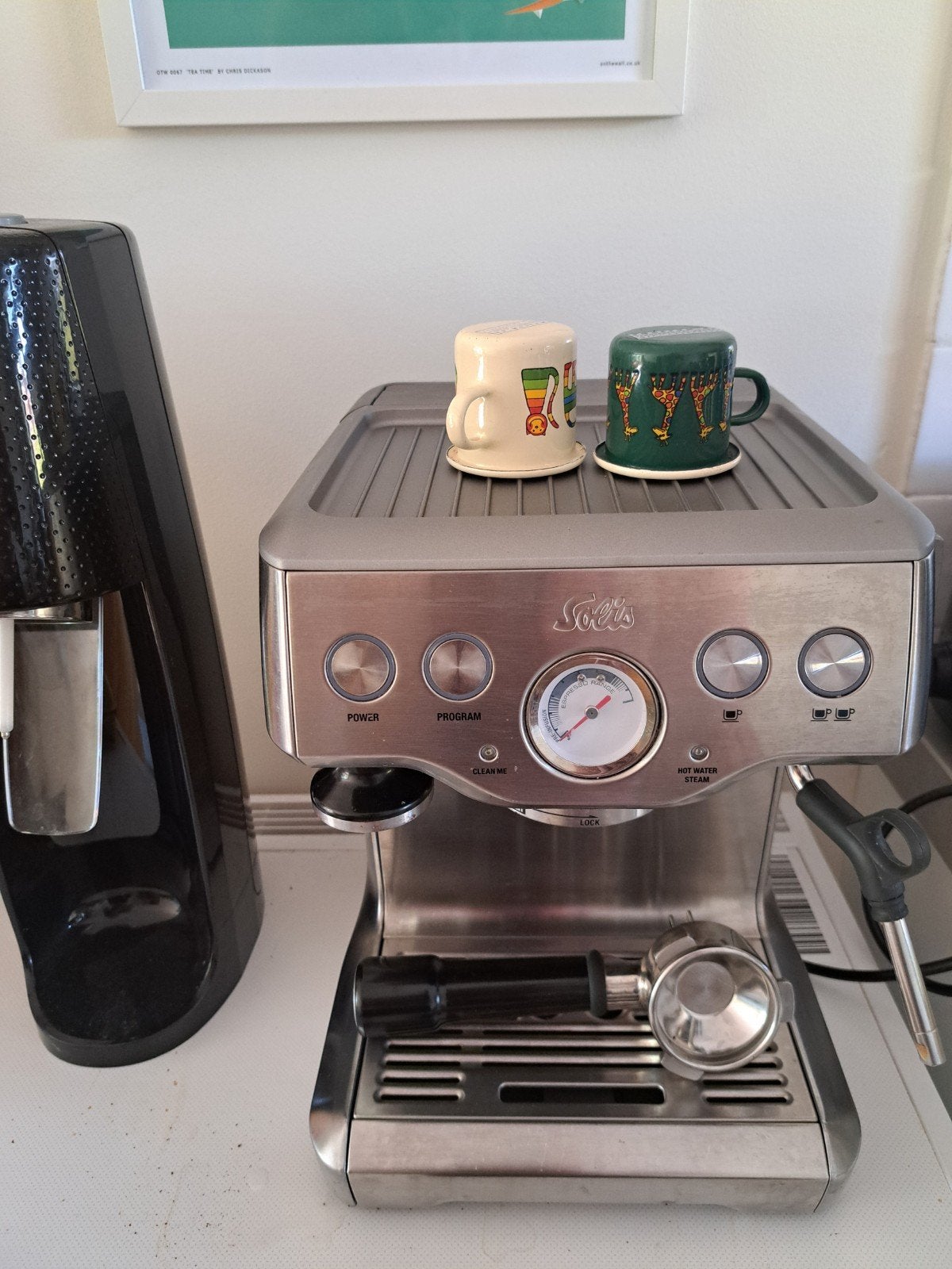 Solis espresso machine, Ophalen of Verzenden, Gebruikt, Espresso apparaat, Afneembaar waterreservoir