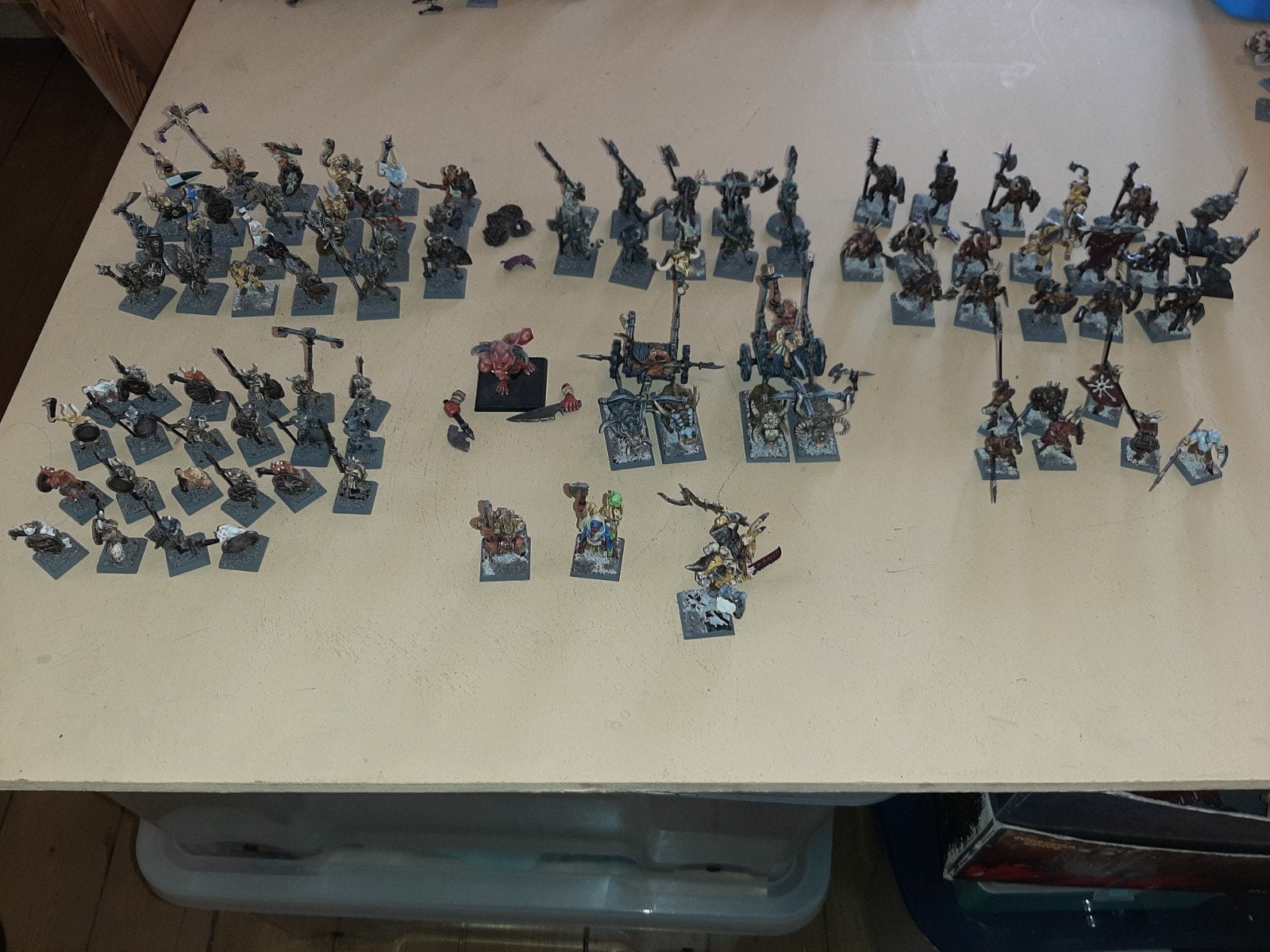 Warhammer The Old World Classic/OOP Beastmen leger, Hobby en Vrije tijd, Wargaming, Ophalen of Verzenden, Warhammer