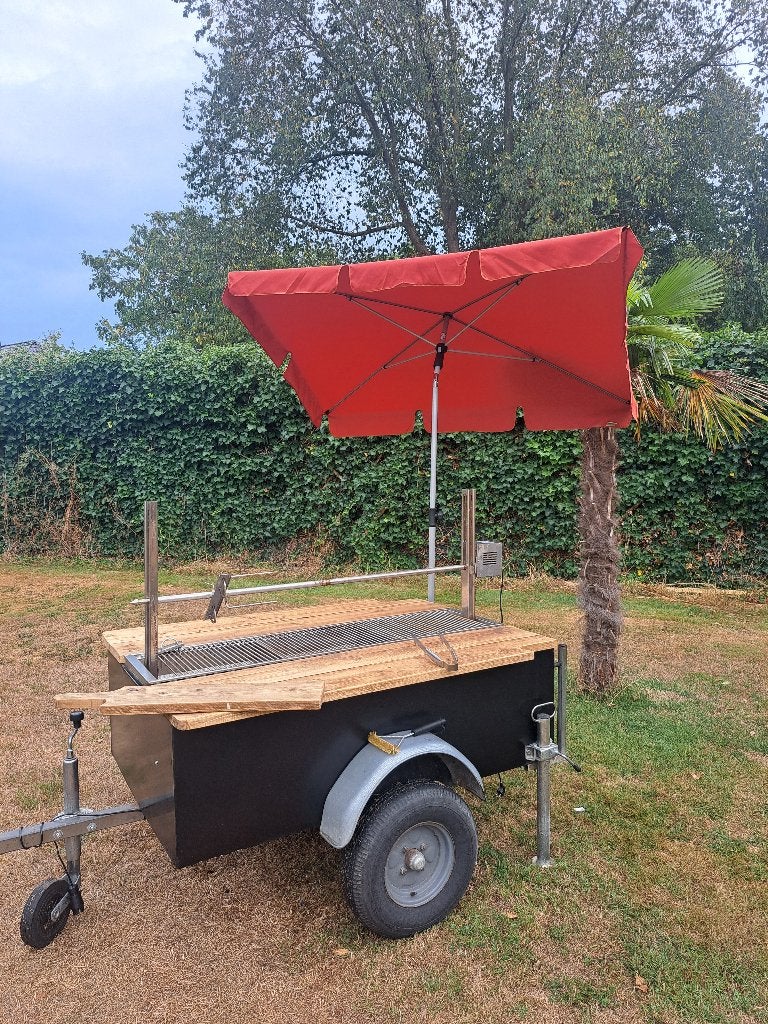 Leuke BBQ-aanhanger incl. spit te huur!, Ophalen of Verzenden