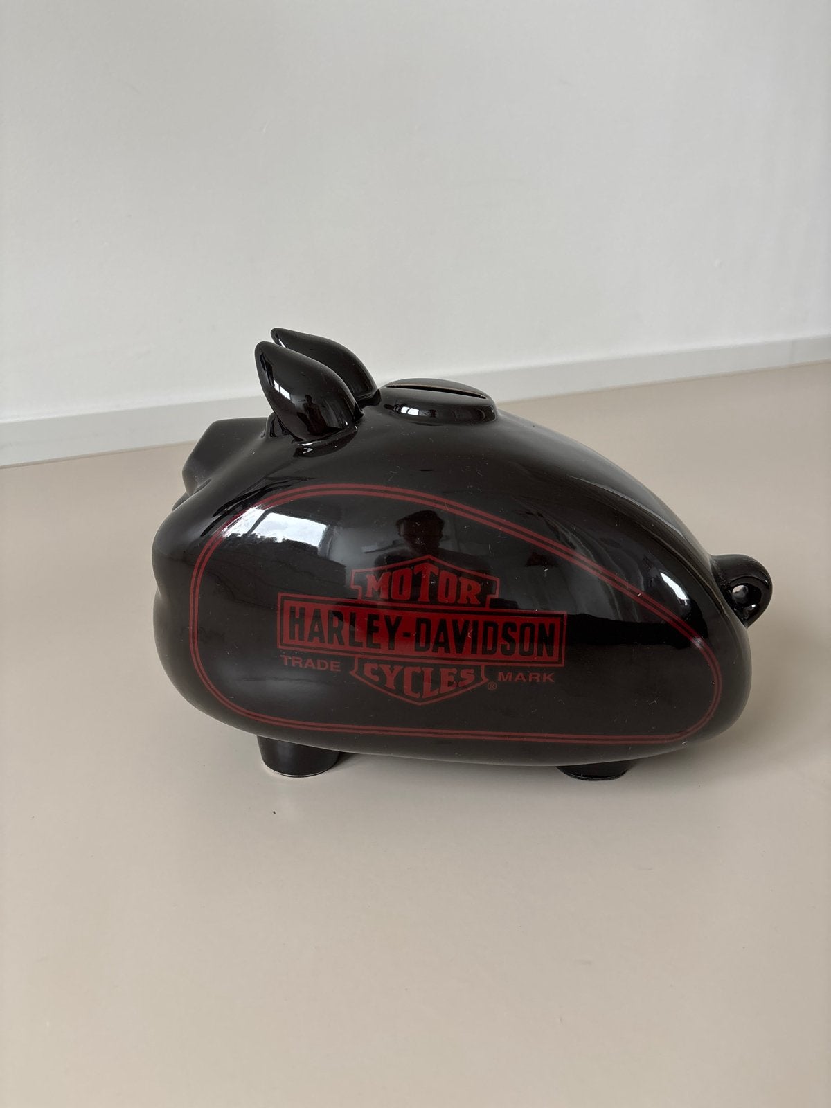 Harley-Davidson spaarvarken in tankvorm, Ophalen, Nieuw, Steen, Aardewerk of Keramiek, Vervoermiddel