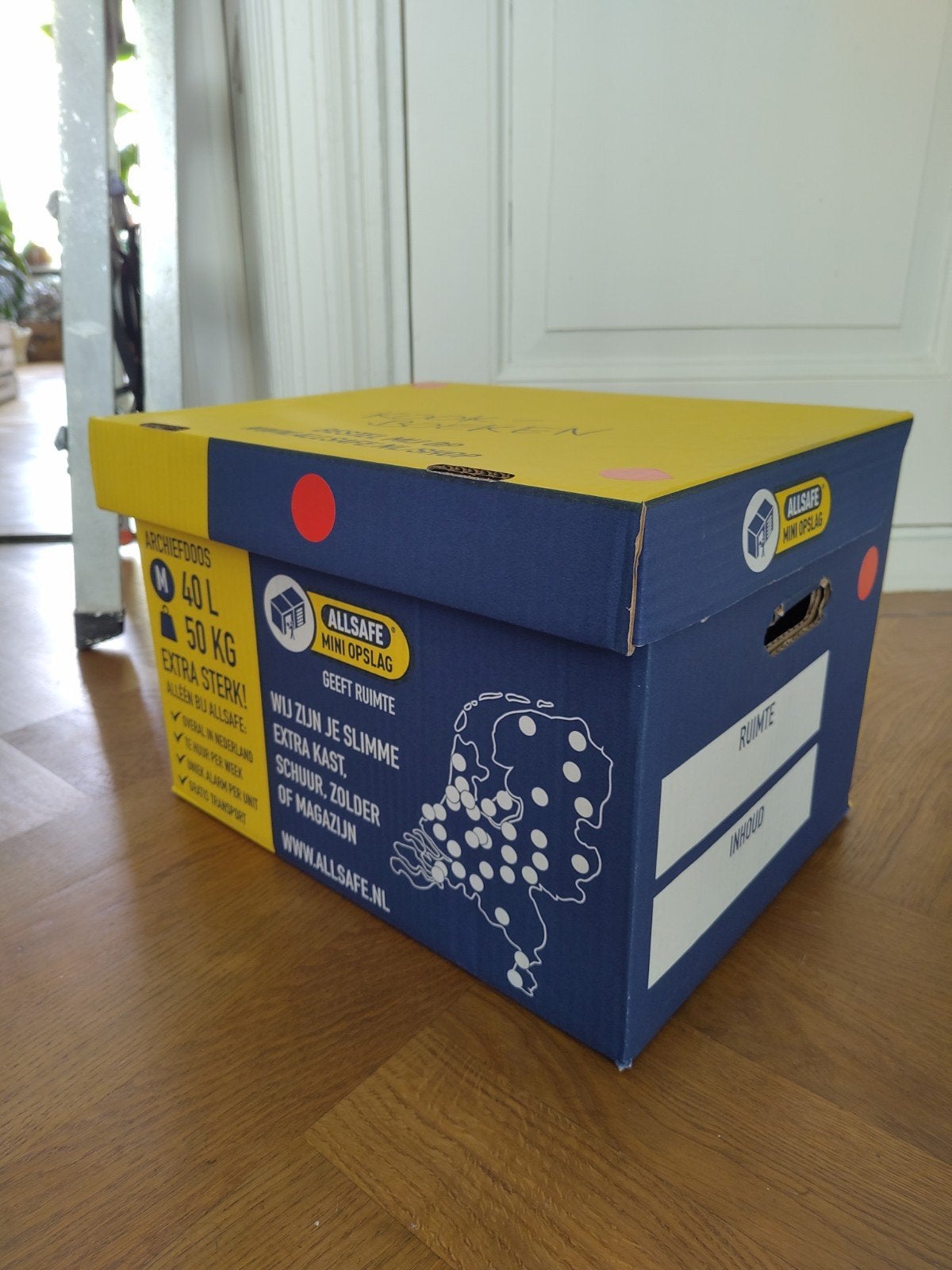 Allsafe Archiefdozen (M) - 40L, 50kg - 30 stuks, Ophalen, Opvouwbaar, Minder dan 35 cm, Minder dan 50 cm