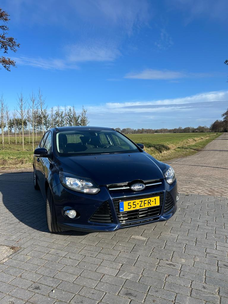 Ford Focus 1.6 Ecoboost 110KW 5-D 2012 Blauw, Auto's, 1596 cc, Stof, 4 cilinders, Blauw