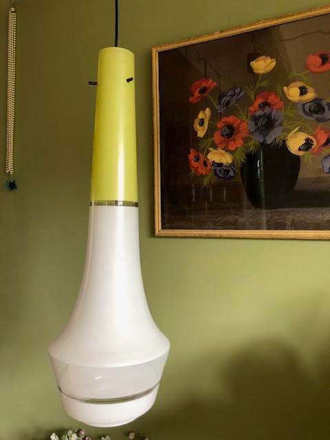 Hanglamp, Italiaans, Vetreria Laguna, Murano, vintage, jr 50, Ophalen of Verzenden, Zo goed als nieuw, Glas, Minder dan 50 cm