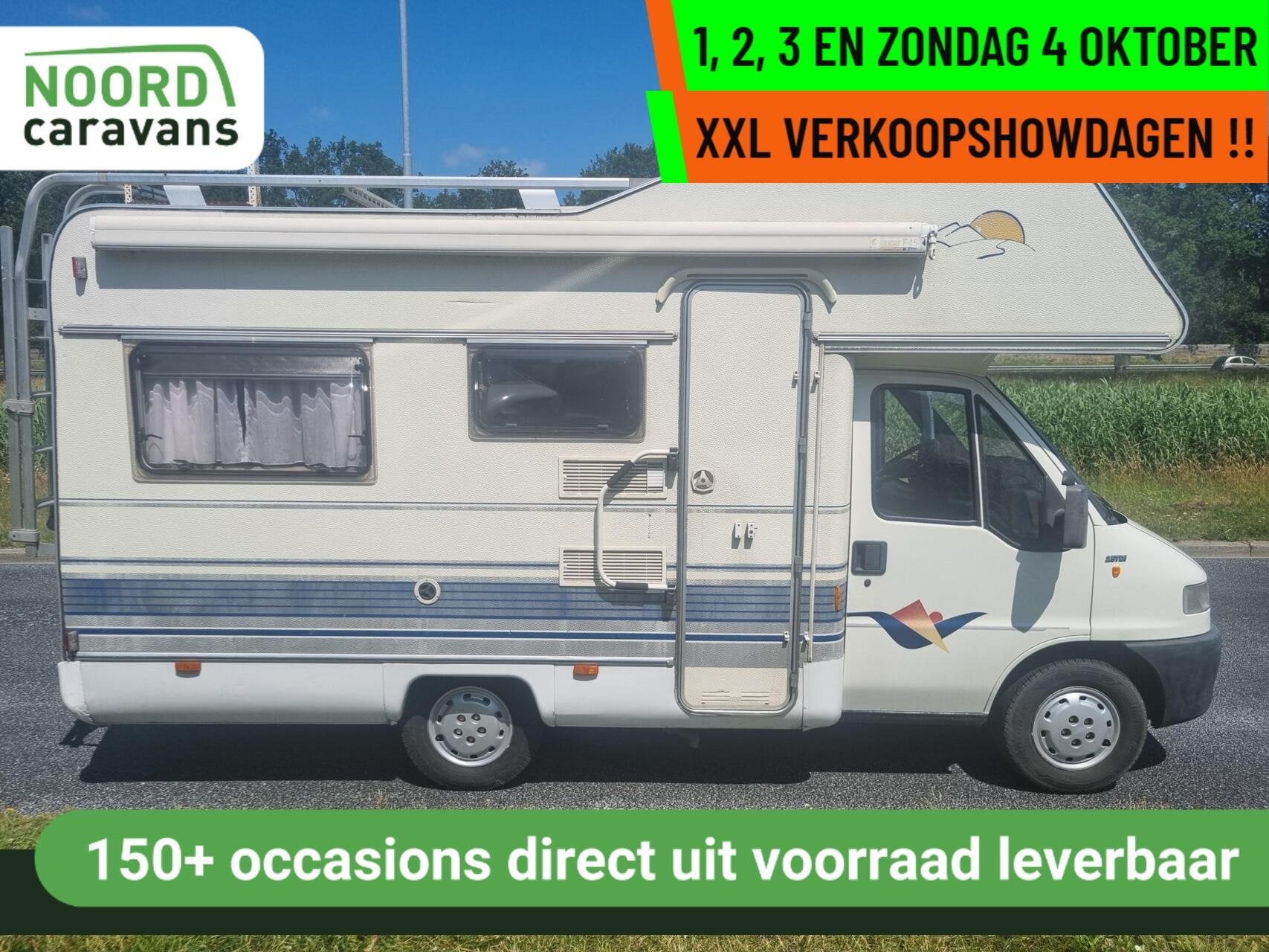 FIAT 230 RO TEC 2.5 TDI CASS LUIFEL +HANDGESCHAKELD+TREKHAAK, Caravans en Kamperen, Bedrijf, Half-integraal, Fiat, Tot en met 4