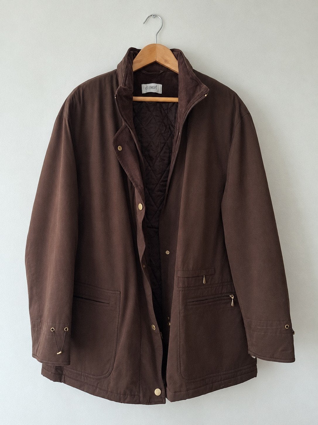 Delmod bruin gouden jas., Kleding | Dames, Bruin, Ophalen of Verzenden, Gedragen, Delmod