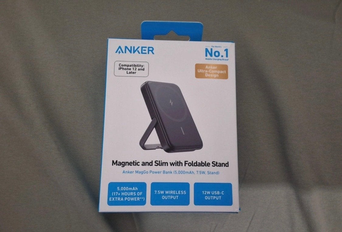 Anker MagGo Powerbank voor iPhone - 5000mAh met standaard, Telecommunicatie, Verzenden, Nieuw