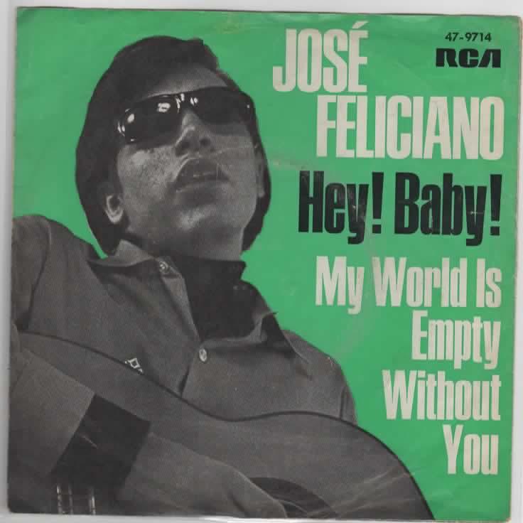 José Feliciano- Hey! Baby !!, Fotohoes, Verzenden, Zo goed als nieuw, Pop