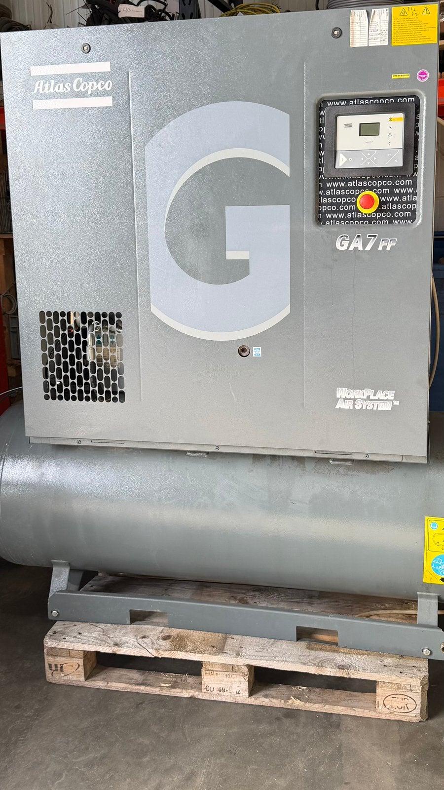 Atlas copco ga7 ff, Ophalen, Geluidgedempt, Gebruikt, 800 liter/min of meer