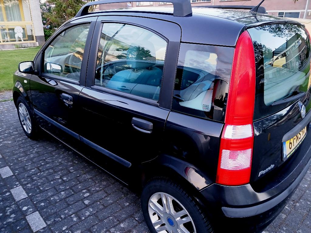 Fiat panda 1.2 4-cilinder nap,lmv apk airco,nwe onderdelen, Auto's, Voorwielaandrijving, Stof, Zwart, Origineel Nederlands