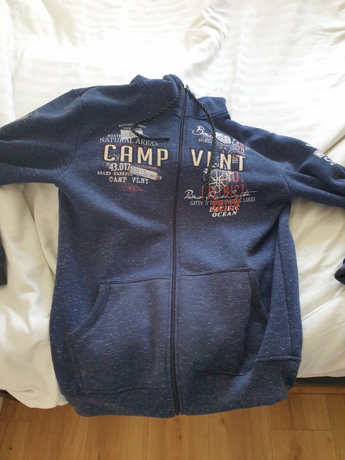 Violento herenvest met capuchon, maat 3XL, Kleding | Heren, Ophalen, Blauw, Overige maten, Violento