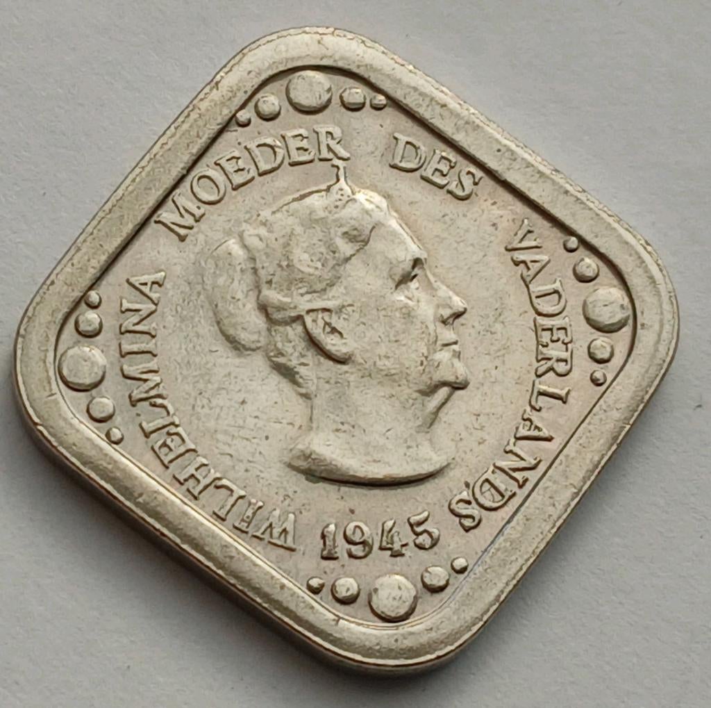 5 Cent 1945 Nederland Oude Munt WO2 Token Wilhelmina 1948, Postzegels en Munten, Munten | Nederland, Ophalen of Verzenden, Koningin Wilhelmina