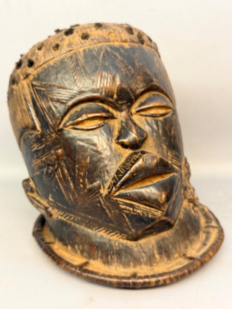 260968 - Rare Afrikaans Makonde LIPIKO helm masker Tanzania., Ophalen of Verzenden