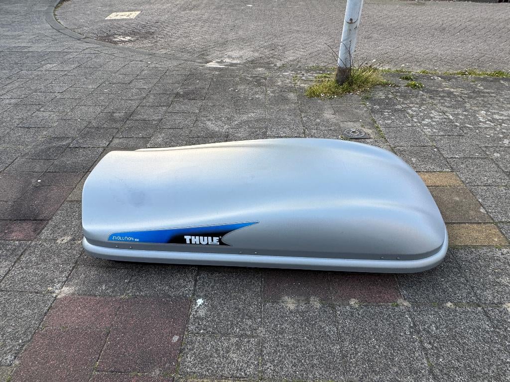 THULE Evolution 100 dakkoffer / skikoffer 2 KANTEN TE OPENEN, Auto diversen, Dakkoffers, Ophalen, Zo goed als nieuw