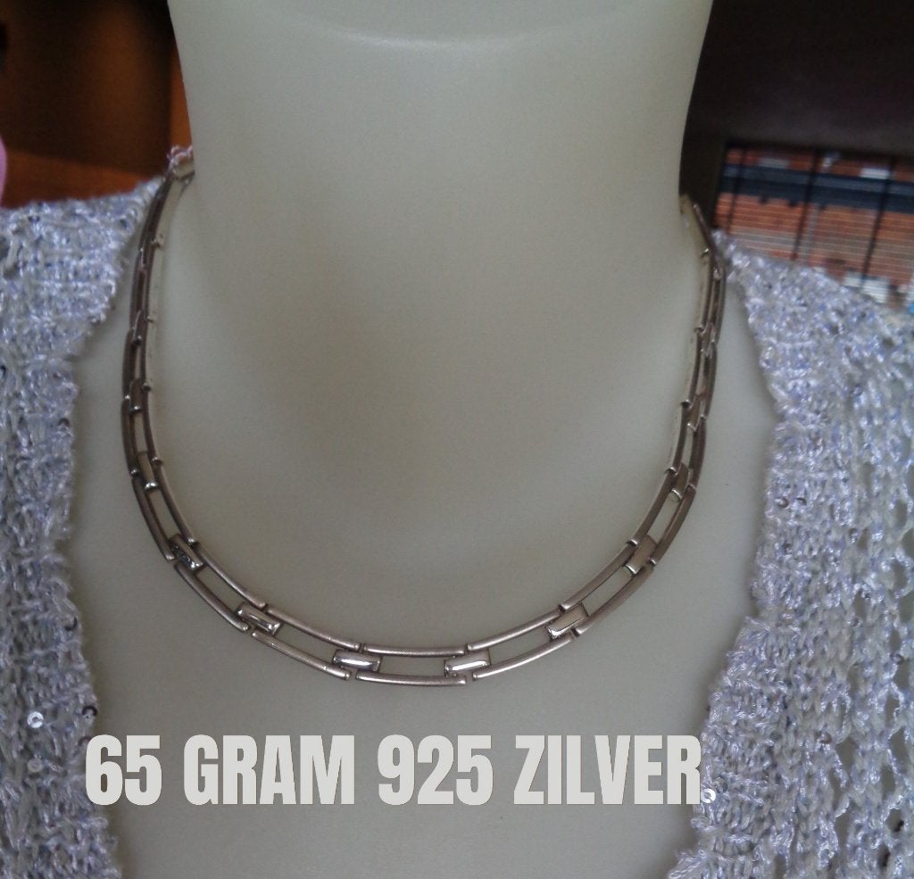 zilveren royale ketting met grote schakels [102], Ophalen of Verzenden, Zo goed als nieuw, Zilver, Zilver