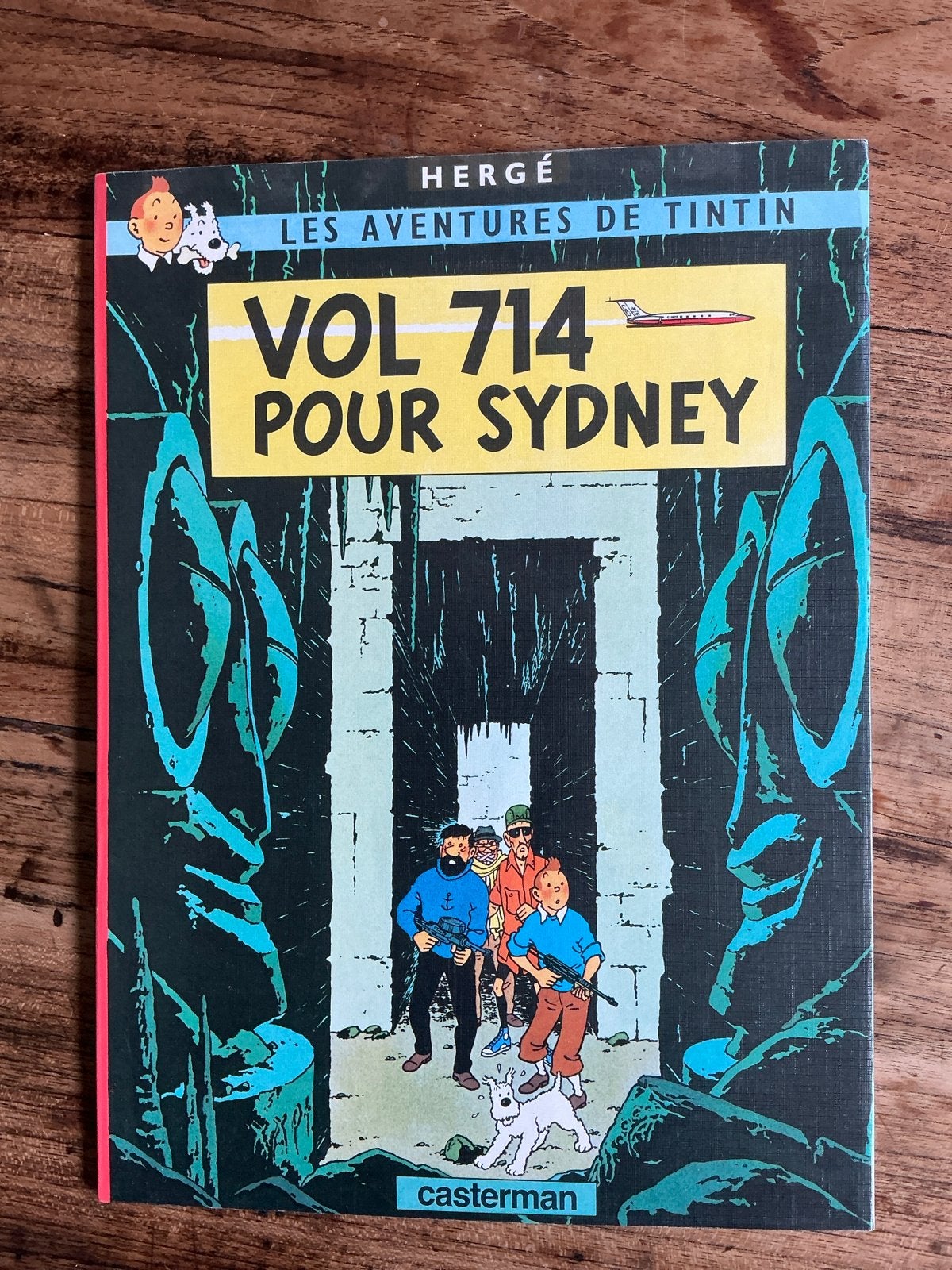 Kuifje - Vlucht 714 naar Sydney (Franstalig), Eén stripboek, Ophalen of Verzenden, Gelezen