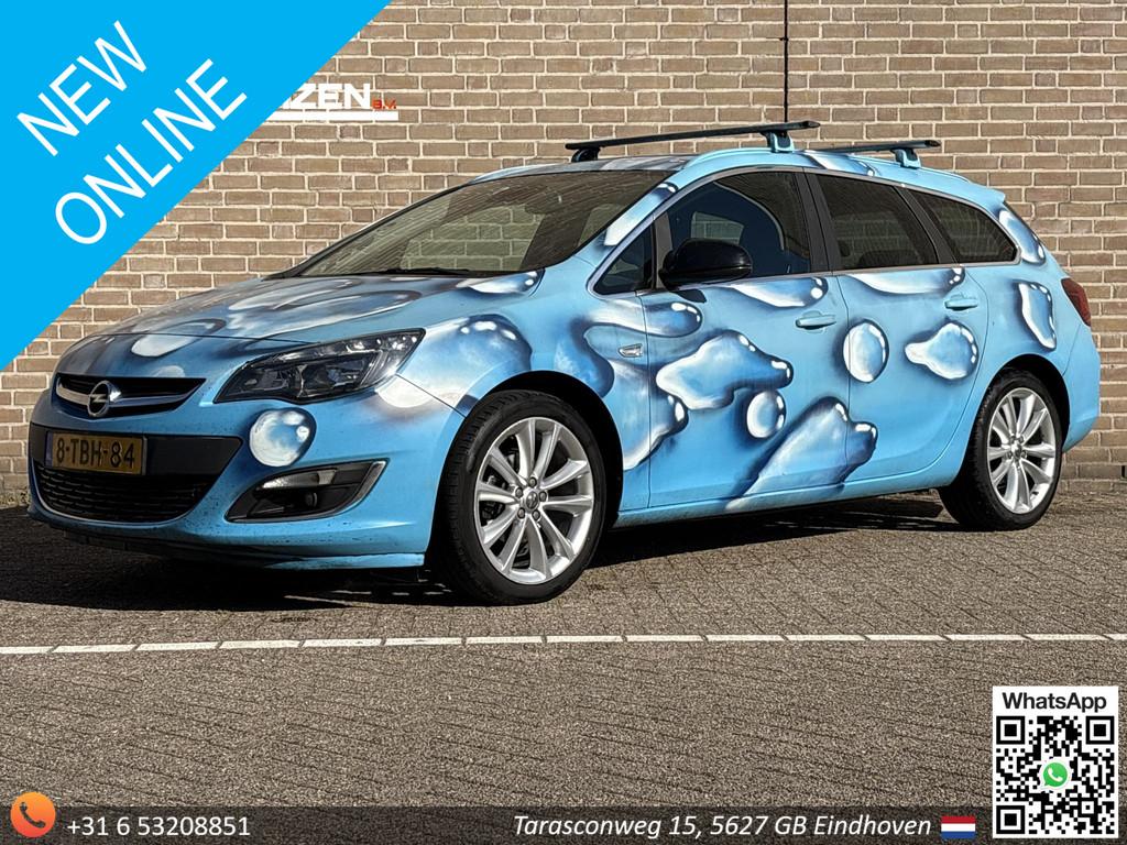 Opel Astra Sports Tourer 1.4 Turbo Cosmo | Leder | Navi | Cl, Auto's, Opel, Voorwielaandrijving, Euro 5, Gebruikt, Zwart