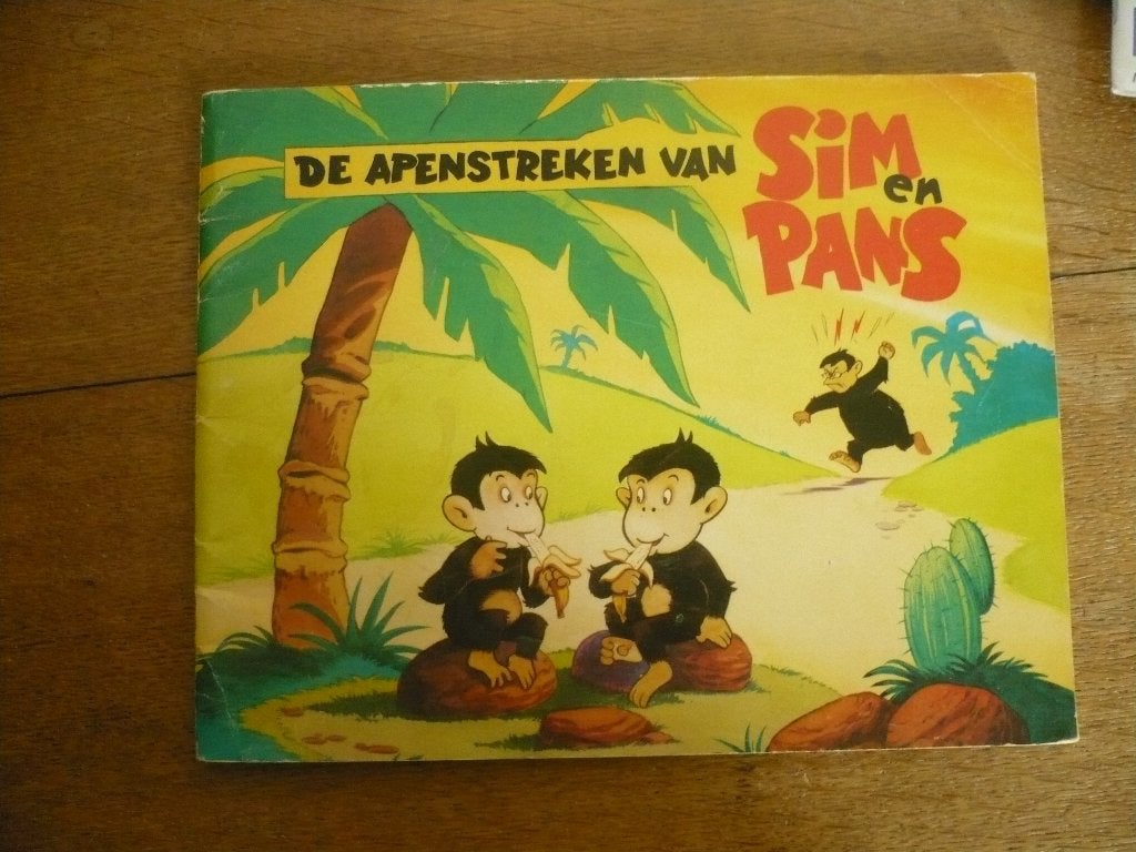 de apenstreken van sim en pans, Eén stripboek, Ophalen of Verzenden, Gelezen