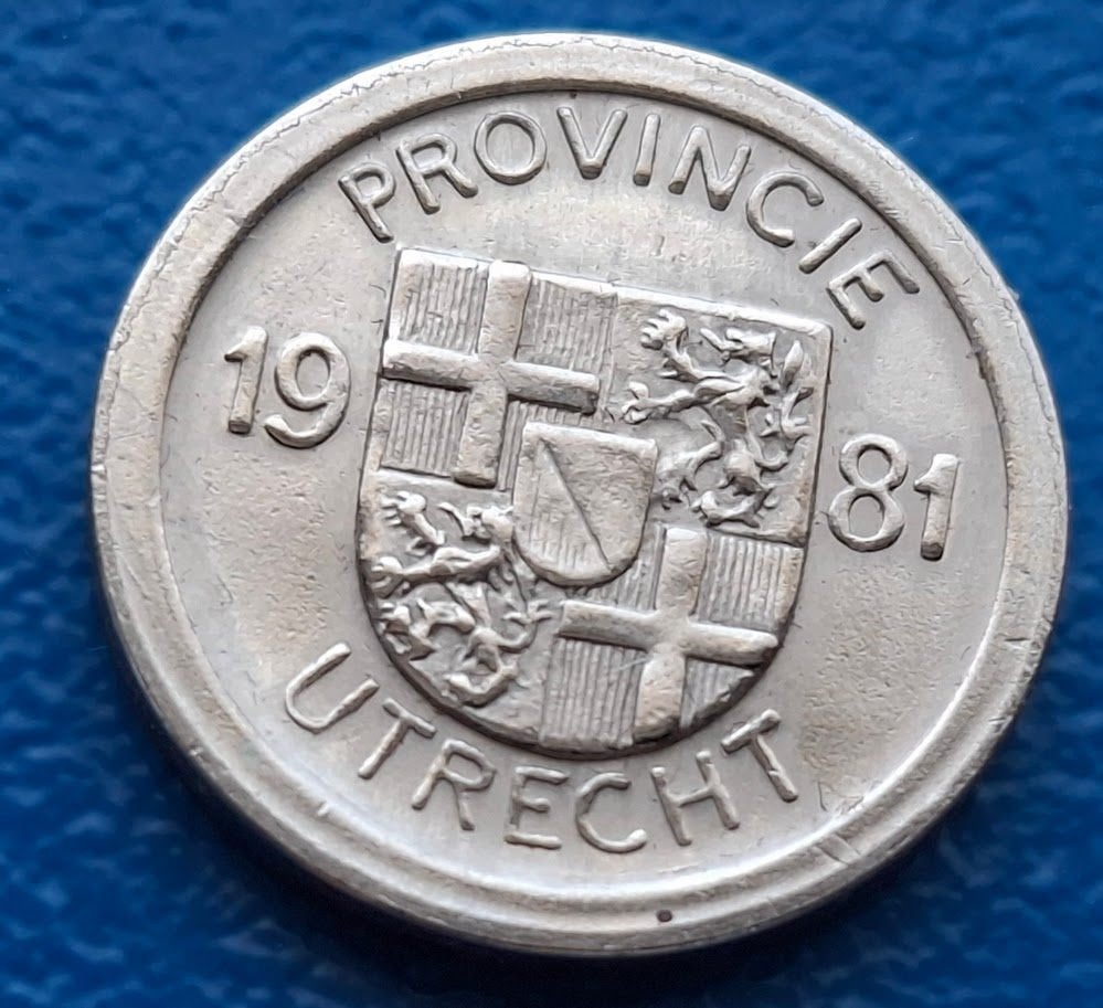 Penning 5 cents Provincie Utrecht - 1981, Verzenden, Overige materialen, Nederland