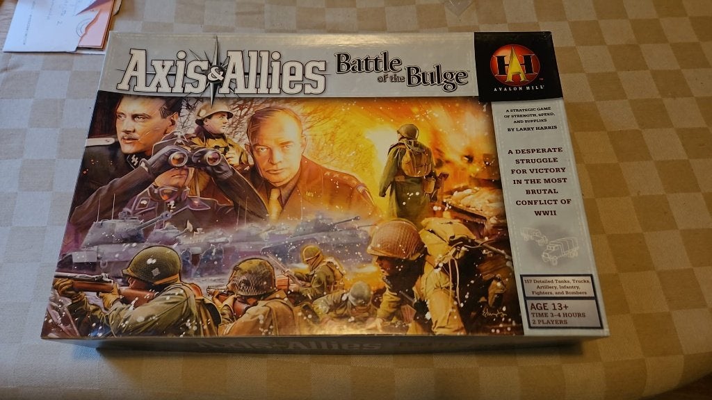 bordspel Axis & Allies Battle of the Bulge ardennen offensie, Hobby en Vrije tijd, Gezelschapsspellen | Bordspellen, Een of twee spelers