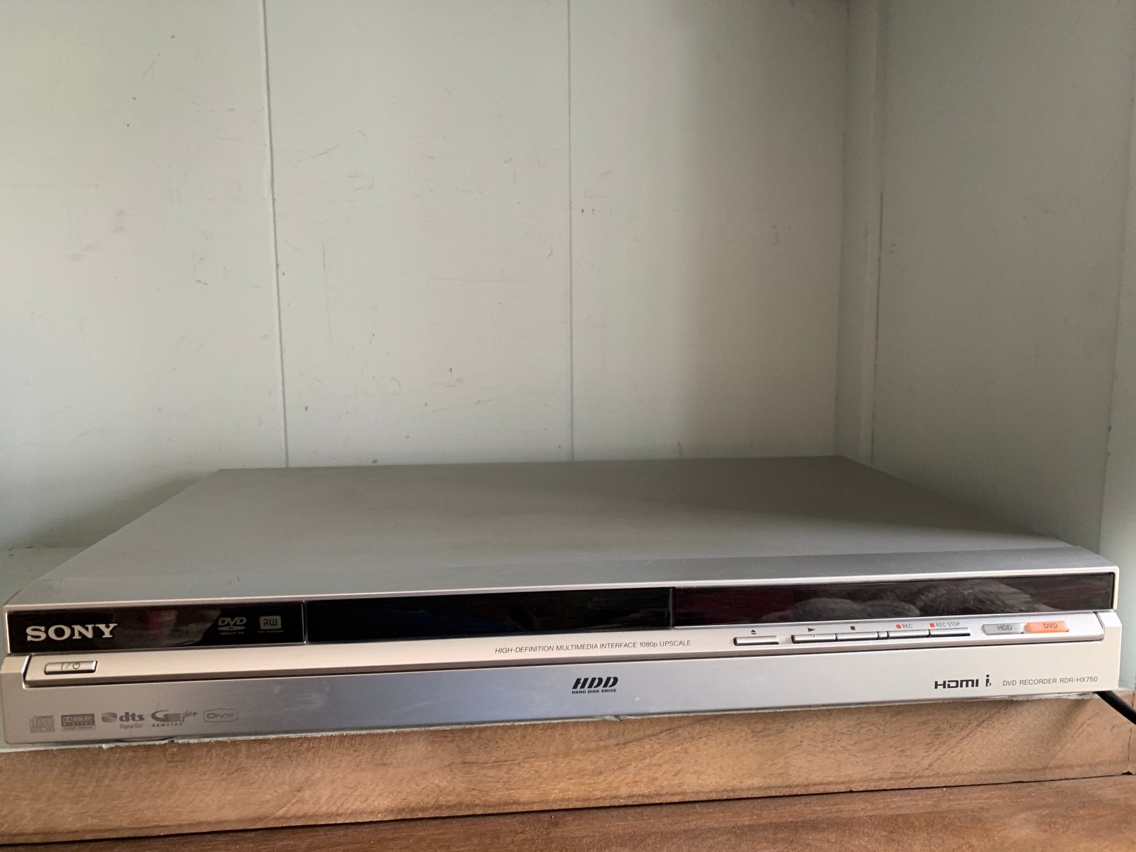 Sony RDR-HX750 DVD Recorder met HDD en HDMI, Gebruikt, Met harddisk, Dvd-recorder, Ophalen of Verzenden