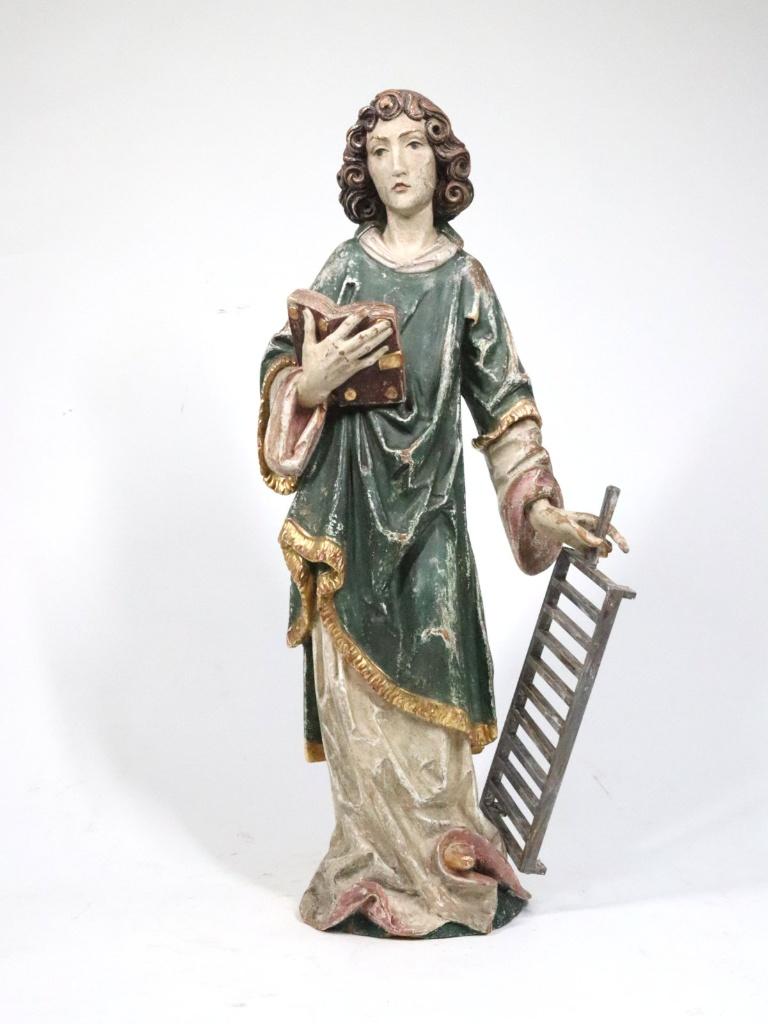 Neogotische Sculptuur Sint Laurentius, 19de eeuw, Antiek en Kunst, Antiek | Religie, Ophalen of Verzenden