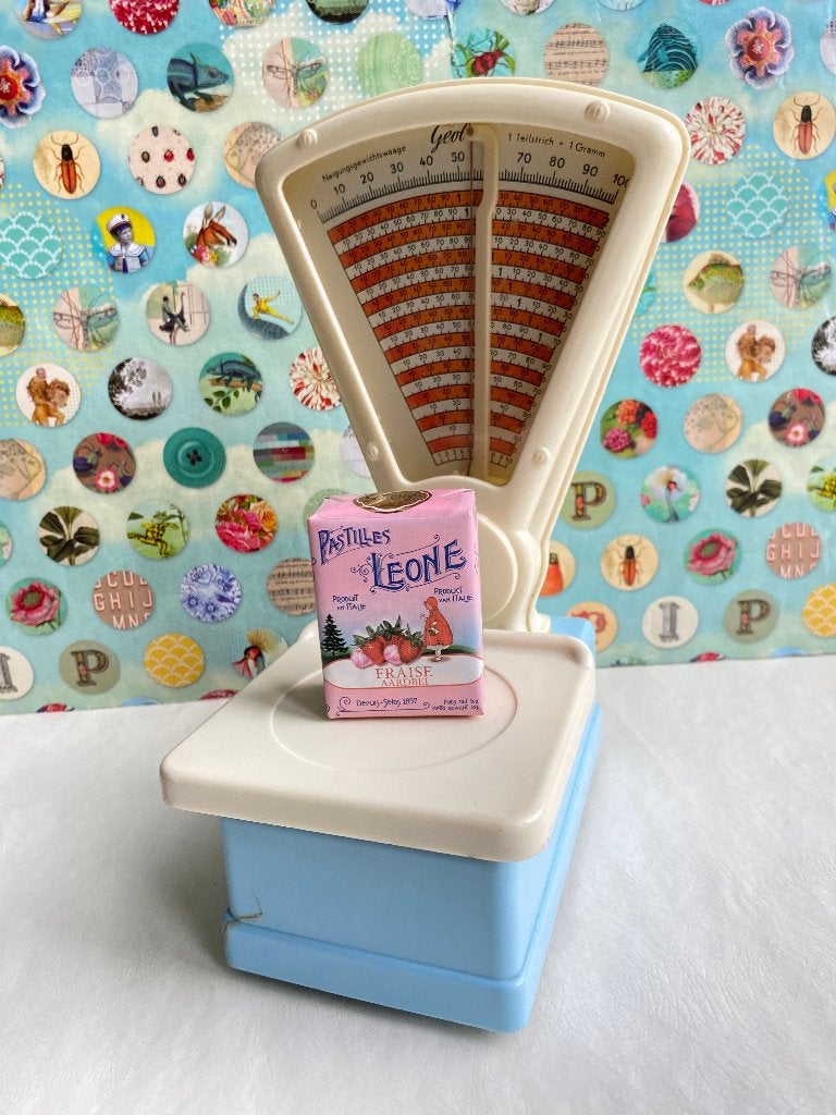 Vintage Geobra kinderspeelgoed weegschaal, jaren 60, Sixties, Ophalen of Verzenden, Gebruikt