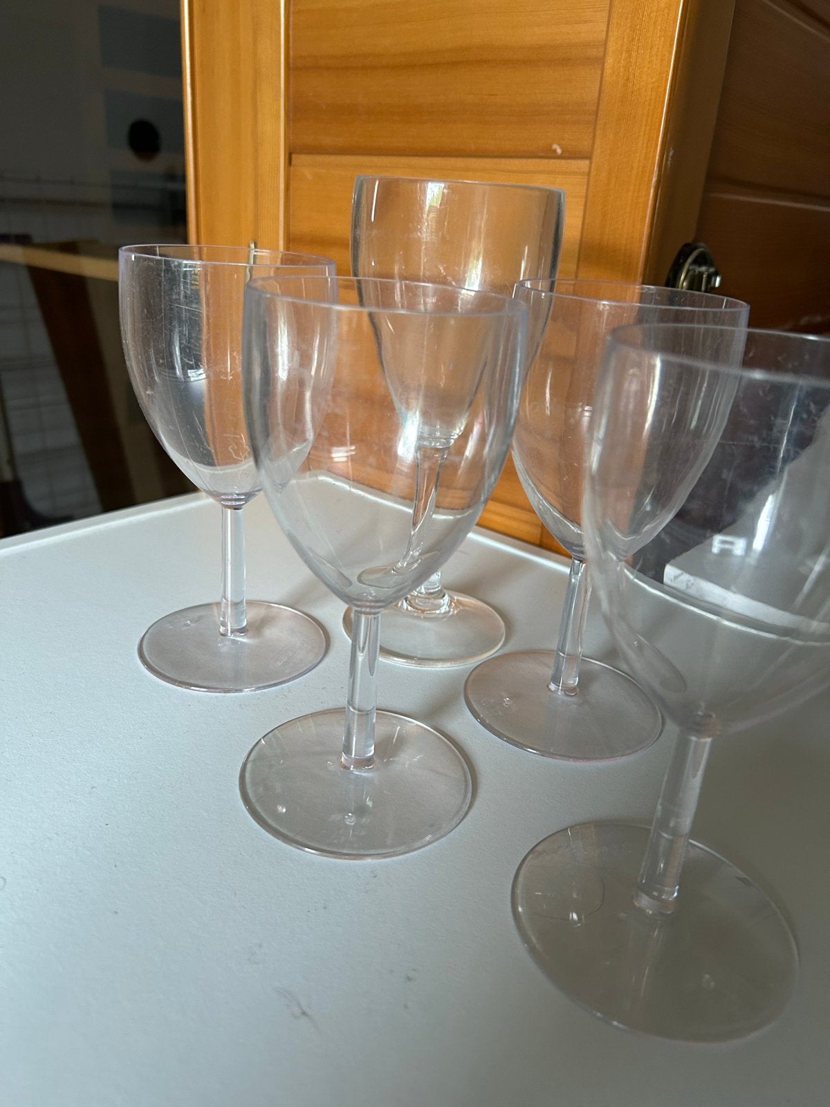 Kunststof glazen voor camping of picknick, Kunststof, Ophalen of Verzenden, Overige merken, Overige typen