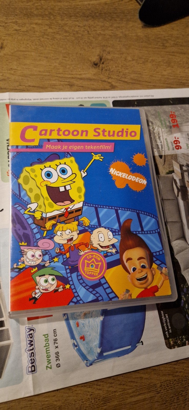 Cartoon Studio: Maak je eigen tekenfilm (PC CD-ROM), Puzzel en Educatief, Gebruikt, 1 speler, Ophalen of Verzenden