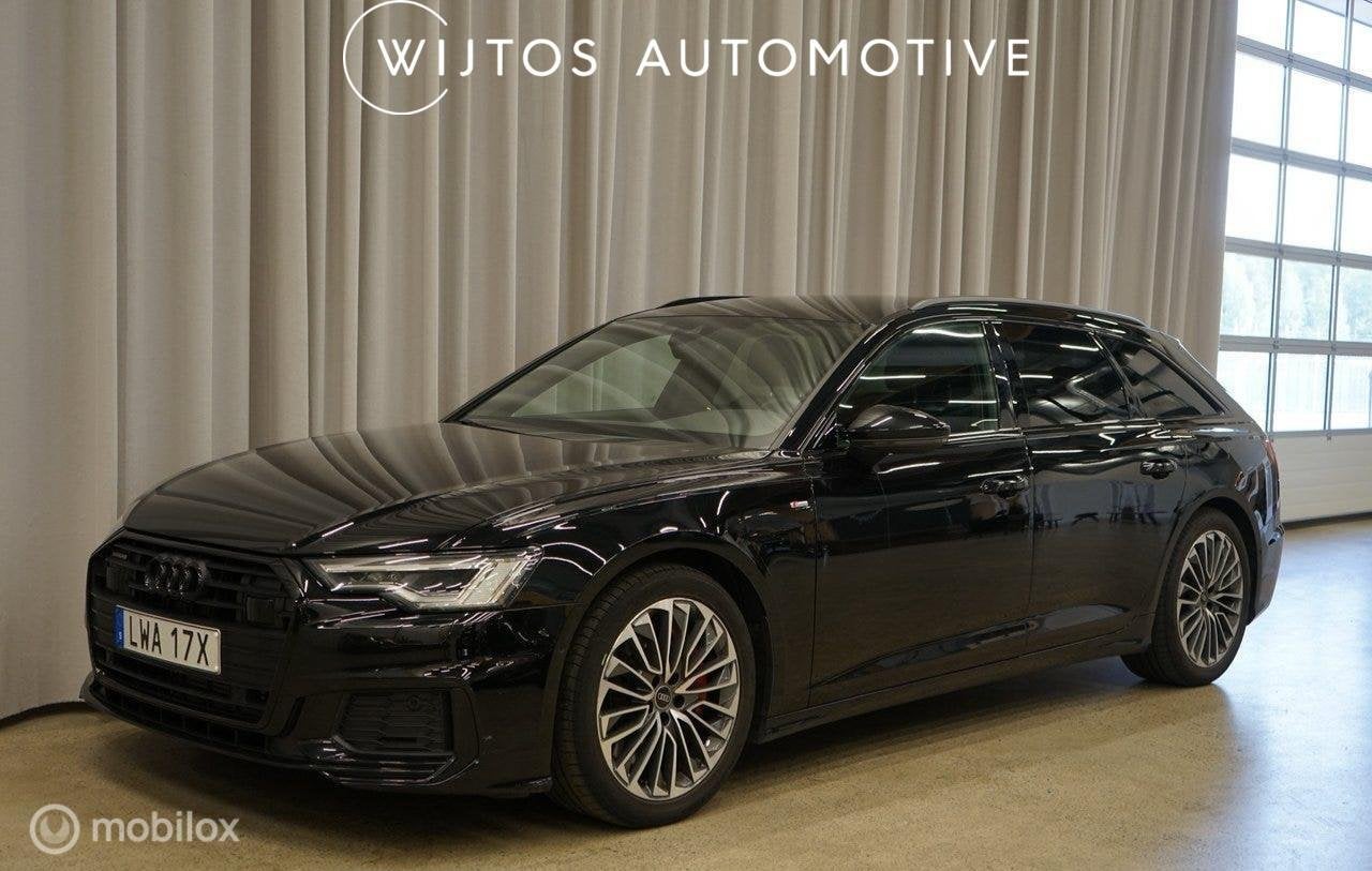 Audi A6 Avant 55 TFSI e quattro S Line Competition trekhaak, Auto's, Automaat, Gebruikt, 4 cilinders, Zwart